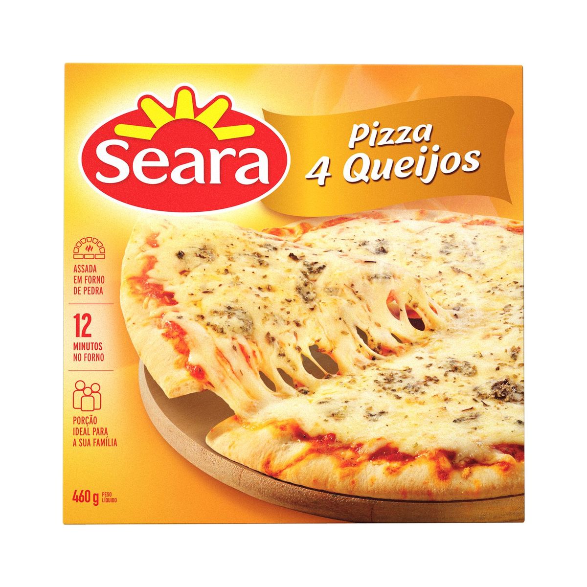 Pizza Quatro Queijos Seara 460g image number 0