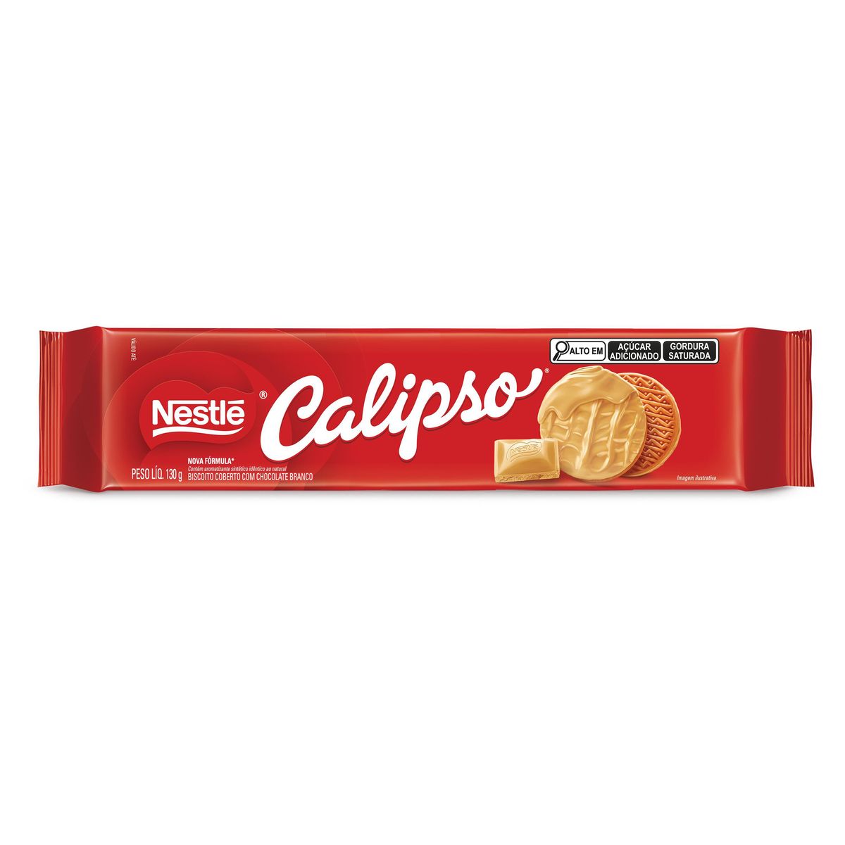 Biscoito Calipso Coberto com Chocolate Branco 130g image number 0